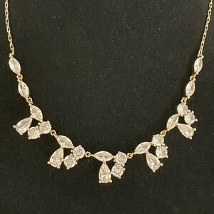 Gold and Silver Crystal Rhinestone Necklace